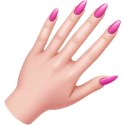 Pink nails sticker