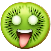 kiwi fruit smiling sticker