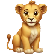 baby lion sticker