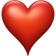 red heart sticker