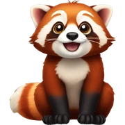 Red panda sticker