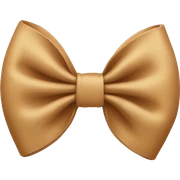 Tan bow sticker