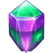 Piece of glowing Kryptonite  sticker