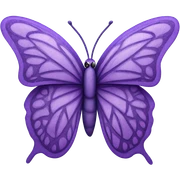 Purple butterfly  sticker