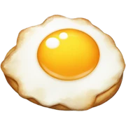 Watercolor kawaii dog with cute fried egg sticker