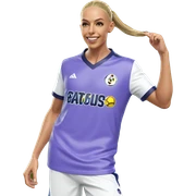 smiling boy in soccer uniform sticker