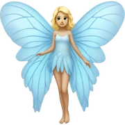 light blue fairy wings sticker