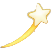 shooting star sticker