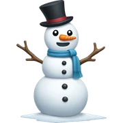 Snowman sticker