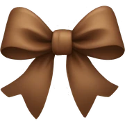 Brown bow  sticker