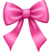 pink bow sticker
