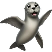 Seal flying sticker