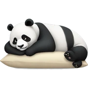 Panda sleep sticker