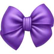 Violet bow sticker