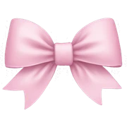 baby pink bow sticker