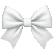 white bow sticker