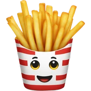 french fries sticker