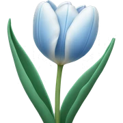 light blue tulip sticker