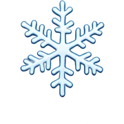 Melting snowflake sticker