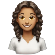 happy girl sticker