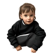 realistic portrait of girl sticker