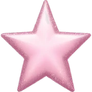 pale pink star sparkle sticker