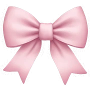 soft pink bow sticker