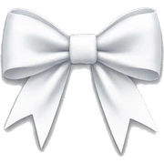 White bow sticker