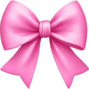Pink bow sticker