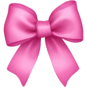 Pink bow sticker