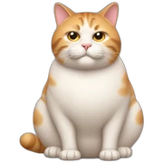 fat cat sticker