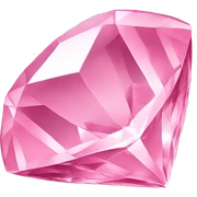 pink elegant diamond sticker