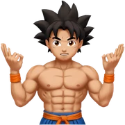 Goku doing kamahamaha sticker