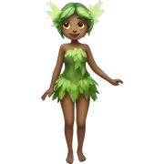 forest fairy with translucent wings  sticker