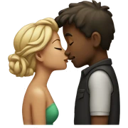 kissing sticker