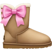 Ugg with pink bow sticker