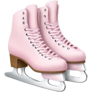 pastel pink ice skates sticker
