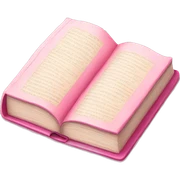 Pink book sticker