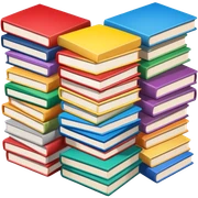 a vertical stack of comic books sticker