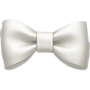 White bow sticker