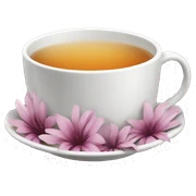 flower cup tea sticker