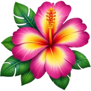 Hawaii flower sticker