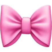 A pink bow sticker