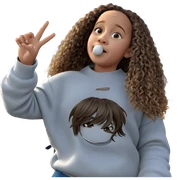 girl in white sweater outdoors sticker