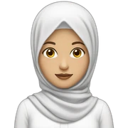 white hijab girl  sticker