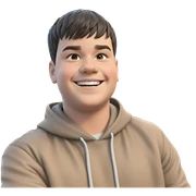 smiling boy outdoors by car sticker