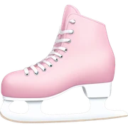pastel pink ice skates sticker