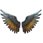 Grunge Wings sticker
