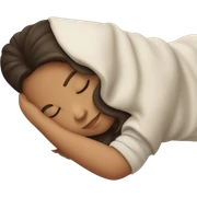 Brunette girl sleeping sticker