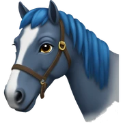 cavalo azul sticker